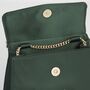 Robin Love Embroidered Green Satin Tote, thumbnail 5 of 7