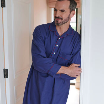 Men's 'Alton' Brushed Cotton Nightshirt, 2 of 2