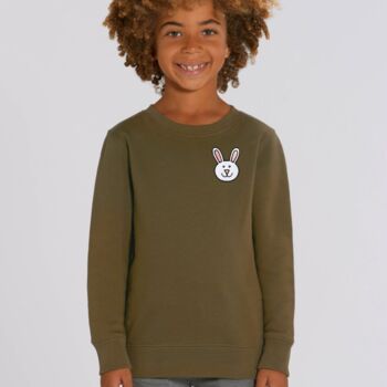 Childrens Organic Cotton Bunny Sweatshirt, 7 of 11