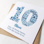 Blue Star Personalised 10th Birthday Card, thumbnail 5 of 5