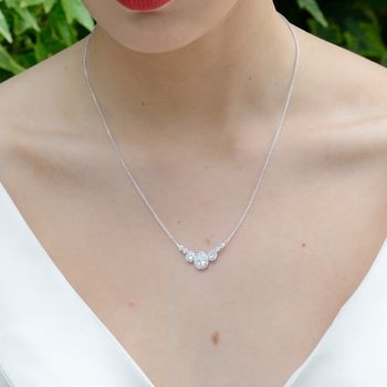 Pear Drop Crystal Necklace, 3 of 4