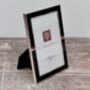 Isaac Jacobs Black And Silver Tone Border Photo Frame, thumbnail 1 of 3
