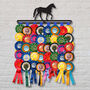 Equestrian/Horse Rosette Hanger Wall Display, thumbnail 1 of 10