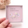 Sterling Silver 'Friends Were Flowers' Earring Studs, thumbnail 1 of 5