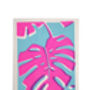 Hot Pink Monstera Fabric Screen Print, thumbnail 2 of 4