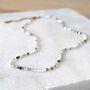 Inner Peace, Balance, Grounding And Abundance Skinny Gemstone Beaded Necklace, thumbnail 1 of 8