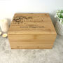 Personalised Bamboo Urn For Cremation Ashes Branch Of Love Design, thumbnail 2 of 12