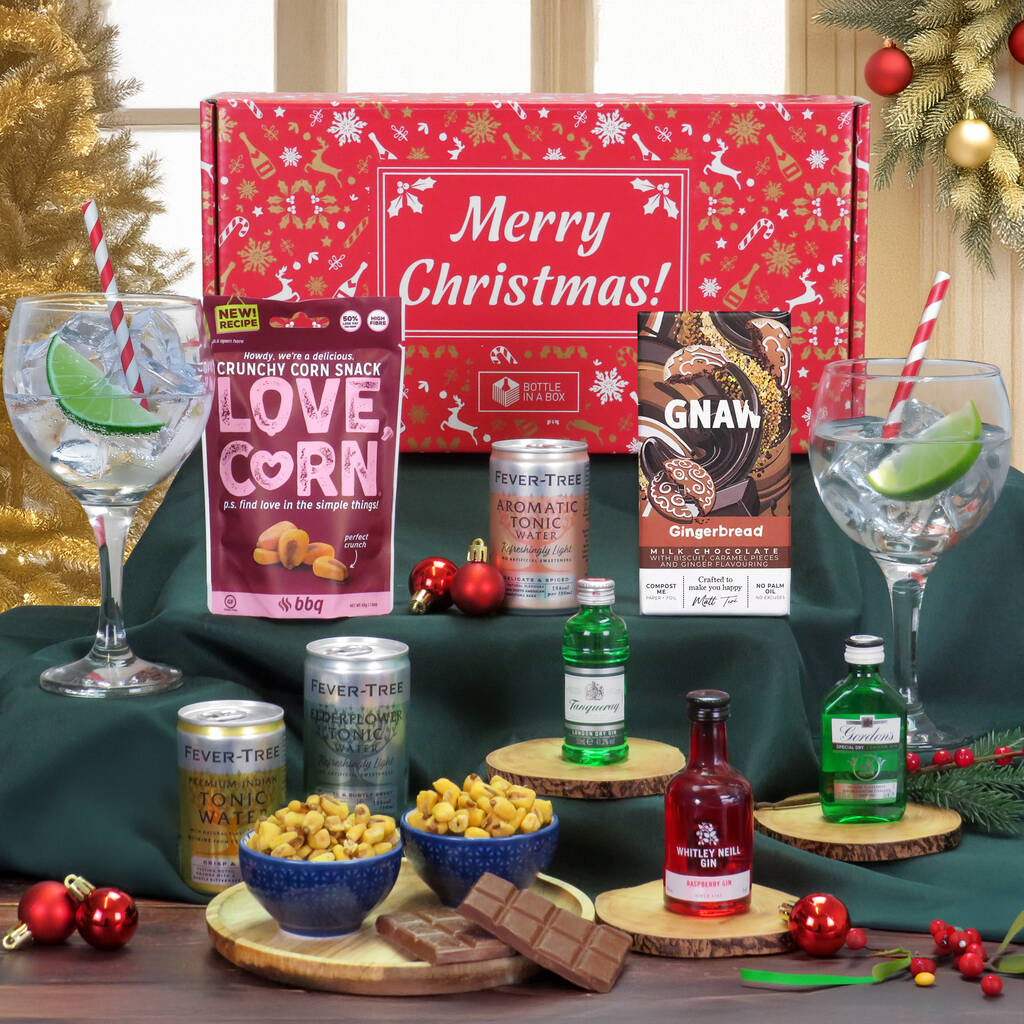 Miniature Gin And Tonic Christmas Gift Set, 1 of 1