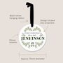 First Christmas Married Personalised Ceramic Bauble, thumbnail 4 of 8