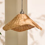 Rattan Scalloped Easy Fit Ceiling Shade, thumbnail 2 of 4