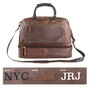 Personalised Leather Holdall With Shirt Compartment, thumbnail 3 of 12