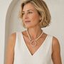 Faux Pearl And Ring Statement Necklace, thumbnail 2 of 2