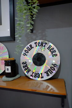 Personalised Upcycled 12' Laser Disc Decor, 8 of 8