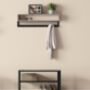 Coat Rack Shoe Bench Set Hall Tree Industrial Style, thumbnail 8 of 8