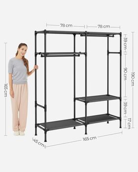 Open Wardrobe Bedroom Storage Freestanding Shelf, 2 of 7