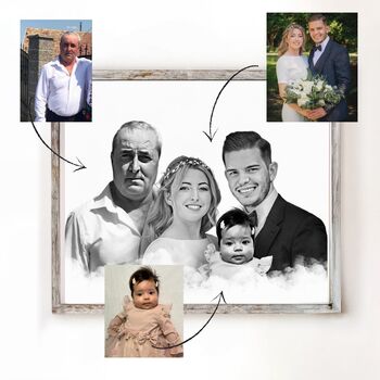 Group Photo Merge Gifts For Mum Or Dad | Personalised Photo Merge, 7 of 12