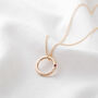 Personalised Small Birthstone Ring Necklace, thumbnail 2 of 7