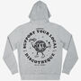 Support Your Local Discotheque Unisex Grey Hoodie, thumbnail 2 of 2