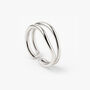 Sterling Silver Wave Ring Adjustable, thumbnail 1 of 4