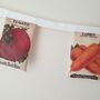 Fabric Vegetable Seed Packet Bunting Decoration, thumbnail 7 of 8