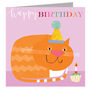 Happy Birthday Cat And Cake Greetings Card, thumbnail 2 of 4
