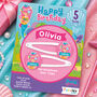 Personalised Mermaids Birthday Hair Clips, thumbnail 1 of 3