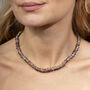 Spring Rose Glass Beaded Necklace, thumbnail 2 of 2