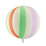 Matte Pastel Stripe Ball Foil Balloon, thumbnail 2 of 4