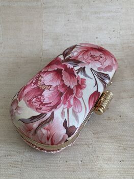 Pink Floral Handcrafted Clutch Bag, 5 of 10