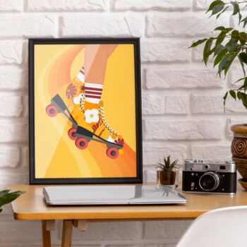 Retro Rollerblades Print, 3 of 5