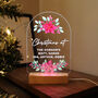 Personalised Christmas Flower Changing Colours Light, thumbnail 4 of 6