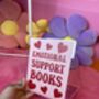 Emotional Support Books Acrylic Bookend Home Decor, thumbnail 5 of 7