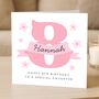 Personalised 8th Pink Birthday Card For Daughter, thumbnail 1 of 8