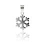 Sterling Silver Snowflake Pendant On Chain – Perfect For Christmas, Winter Weddings, And Bridesmaid Gifts, thumbnail 1 of 4