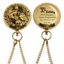 Personalised 30th Birthday Two Inch Brass Sundial Compass Gift, thumbnail 1 of 10