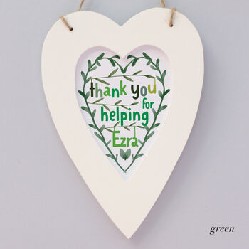 Thank You Teacher Personalised Heart Print, 4 of 7