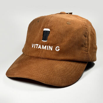 Vitamin G Corduroy Hat Pint Cap For Stout Lovers, 3 of 11