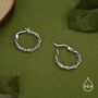 Thorned Vine Sterling Silver Hoop Earrings, thumbnail 1 of 11
