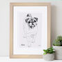 Personalised Dog Line Drawing, thumbnail 8 of 10