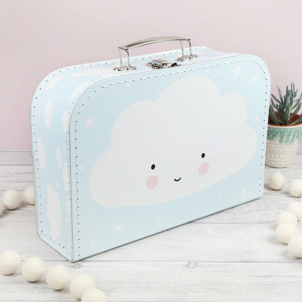 cute cloud suitcase by lisa angel