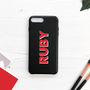 Personalised Dropshadow Leather Phone Case, thumbnail 8 of 10