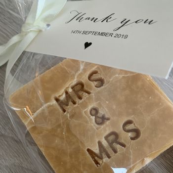 Mr And Mrs Scottish Tablet Wedding Favour, 4 of 5