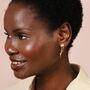Wild Flower Drop Earrings In Gold Plating, thumbnail 3 of 4