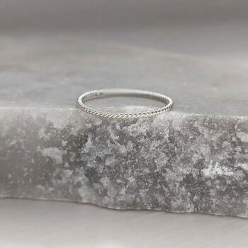 Sterling Silver Twist Ring, 3 of 7
