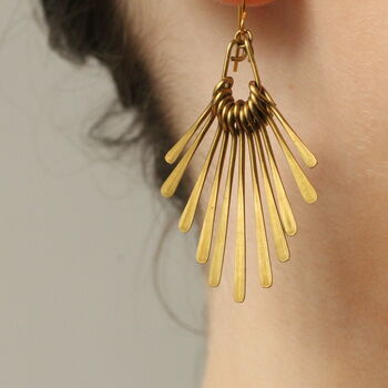 Art Deco Chandelier Fringe Earrings, 2 of 8