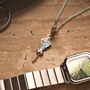 Kite Charm Necklace Colourful Zircon 925 Sterling Silver Jewellery Gift For Women And Girls, thumbnail 4 of 4