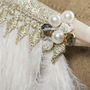 Ivory Ostrich Feather Capelet, thumbnail 4 of 6