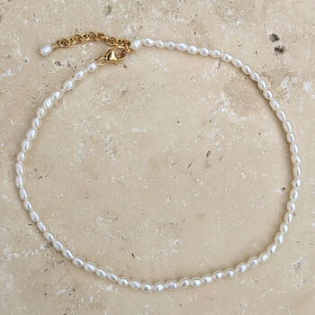 Kira Seed Pearl Anklet, 2 of 3