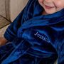 Personalised Childrens Fleece Dressing Gown, thumbnail 2 of 10