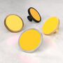 Yellow Shade Cupboard Drawer Door Cabinet Knobs Handles, thumbnail 1 of 9